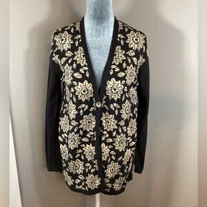 J.Jill Floral Cardigan Size L